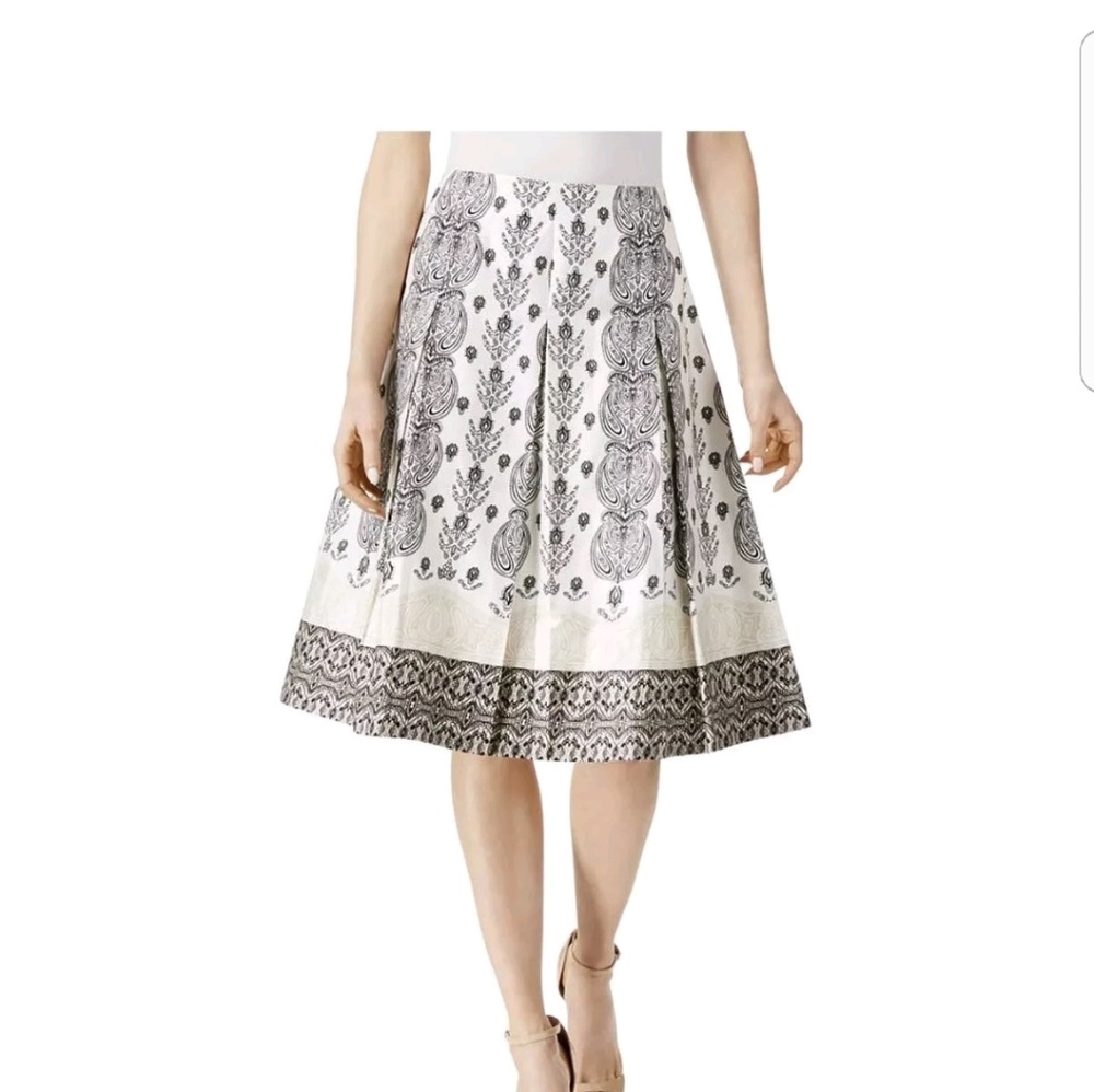 Charter Club Women's Paisley Printed Pleated A-Lin